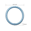 ATMOMO Microfiber Leather Car Steering Wheel Cover Universal Fit 15 Inch - Blue New
