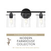 The Yodeling Goat Black Vanity Light - Farmhouse Bathroom Light Fixtures New