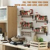 POTRAS Floating Shelves for Bedroom Rustic Wood Wall 4 Pack B09T2DFGKQ - Brown New