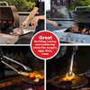 ChefGiant BBQ Grill Spatula Tongs 6-In-1 Grill Utensils Set 18" Long - Silver New