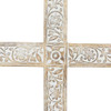 Deco 79 Mango Wood Biblical Home Wall Decor Carved Cross Wall Statue New