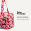 AMAZON ESSENTIALS WOMEN'S QUILTED WEEKENDER DUFFEL GYM BAG PINK FLORAL