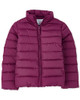 B09XC45R36 The Children's Place Girls' Medium Puffer Jacket Purple Rose XL (14) New