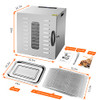 10 Trays Food Dehydrator All Stainless Steel Dehydrator Food Dryer B07L48SJJB New
