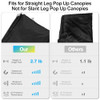 Outdoor Gazebo Replacement Canopy Top, Black New