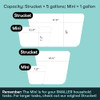 Strucket Mini: Gallon Small Bucket/Colander (B09K356LPQ-NEW - Sand) New
