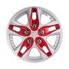 13 Inch RED ABS Wheel Cover Kit Car Vehicle Wheel Rim Skin 13'' Hubcap 4 Pack New