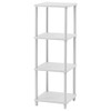Roomnhome 4-Shelf Storage Unit E0 Grade MDF Tops Made in Korea (White) New