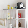 Roomnhome 4-Shelf Storage Unit E0 Grade MDF Tops Made in Korea (White) New