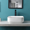 Davivy 15'' Square Vessel Sink, Bathroom Sinks Above Counter, B0B1P6G8SK New