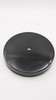 Securit 25 x 25 cm Stainless Steel Smoking Post Base - Black