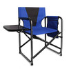 Heavy Duty Camping Directors Chair with Side Table Portable B07MX6LNHW - Black New