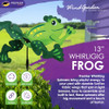 Whirligig Spinner Frog 13" – Playful Wildlife-Themed Design, Weather-Resistant New