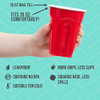 Solo Cup Company Red Party 18oz Plastic Cups, 180 total cups - B075ZQJ22C New