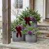 French Country Oval Chubby Belly Planters, Grey, Set of 3, 24.5, 20, 14.5 " New