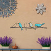 Eangee Home Design Birds On A Wire Sea Blue 29 Length 1 Width 6 Height New