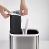 Joseph Joseph Split Step Trash Can Recycle Bin Dual Compartments Buckets New