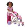 AMERICAN PLASTIC TOYS SHOP WITH ME DOLL STROLLER WITH SHOPPING CART - PINK New