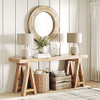 Barnyard Designs 31.5" Rustic Round Wood Mirror B07SK11VM2 - Brown New