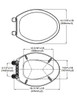 American Standard 5321A65CT.021 Champion Slow-Close Elongated Toilet Seat - Bone New