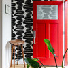 Tempaper x Bobby Berk White & Black Wiggle Room Removable Peel Stick Wallpaper New
