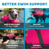 Outward Hound Granby Splash Dog Life Jacket, Life Vest, Pink, XL New