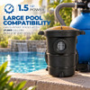 XtremepowerUS 1.5HP Above Ground Pool 2-Speed High Flow B01AB46PEE - Black New