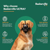 62520F BASKERVILLE ULTRA DOG MUZZLE SIZE 5 FOR MEDIUM & LARGE DOGS - BLACK/GREEN