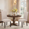 Upholstered Dining Chair Modern Stylish Kitchen Diner Fabric Set of 2 New