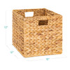 Best Choice Products 12x12in Hyacinth Baskets Rustic Set Of 5 Multipurpose New