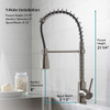 Kraus KPF-1612 Single Lever Pull Down Kitchen Faucet Chrome New