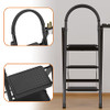 JOISCOPE 5 Step Ladder, Folding Step Stool, 250 Lbs Capacity, Black - NEW New