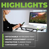 Standing Desk Converter Tabletop Stand 34.6" Ergonomic Dual Monitor - White New