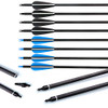 SUPTOP Archery 30" Carbon Arrow Practice Hunting Arrows, 12 Pack - Black New