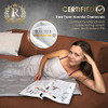 Royal Therapy Weighted Blanket Heavy 100% Cotton(80"x87"30lbs, Satin Gold) New