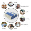 Cozy Blankets New Zealand Virgin Wool Throw Blanket, Striped Soft Blanket New