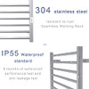 Bee Tech B081DQ8DTZ Heated Towel Warmer Timer Wall Mounted - Silver New