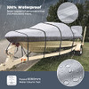 RVMasking Upgraded 900D Trailerable Full Size Boat Cover Gray V-Hull Runabouts New
