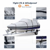 RVMasking Upgraded 900D Trailerable Full Size Boat Cover Gray V-Hull Runabouts New