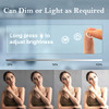 FENCHILIN Lighted Hollywood Makeup Mirror 360° Free-Rotation 12 LEDs - White New