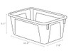 Storex Classroom Portable Cubby Bin, 5-Pack - Red New