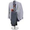 Tatkraft Dandy Clothes Valet Stand Freestanding Suit Hanger - Wood/Steel New