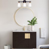 Bonhar Black Gold Vanity Lights Bathroom Lights Over Mirror 3 Light Fixtures New