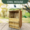 SDMOutdoor North America Screech Owl House Wooden Owl Nesting Box No Assembly New