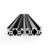 FEYRINX 2PCS 2040 Aluminum Extrusion Profile 3D Printer 450mm - Black New