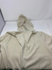 BLUE ICE MEN'S LOOSE FIT WAFFLE KNIT THERMAL HENLEY HOODIE - SIZE:2XL - NATURAL New