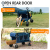 Portal 350L Collapsible Wagon Cart, Removable Canopy,270LB Cart Blue/Deep Ocean