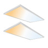 UltraLux 2x4 Surface Mount Slim LED Panel Dimmable 3CCT Matte White 2Pk New
