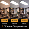 UltraLux 2x4 Surface Mount Slim LED Panel Dimmable 3CCT Matte White 2Pk New