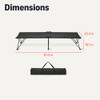 Amazon Basics Folding Camping Cot 81.5 x 30.4" Twin Steel Frame 350 lb - Black New